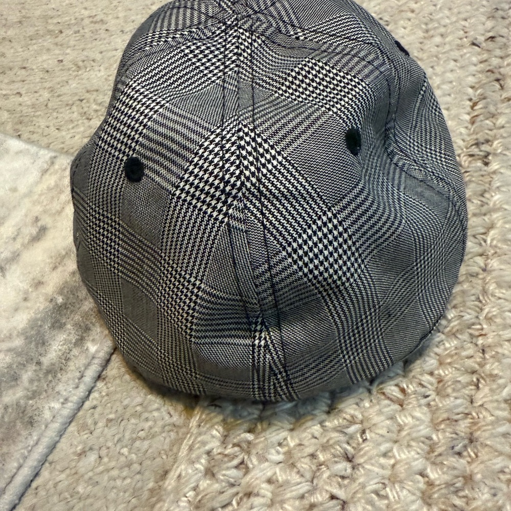 Classic Black and White Checkered Men's Cap